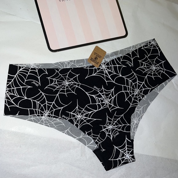 Victoria’s Secret (PINK) Halloween No Show Cheeky Panty (Spider Web) - Picture 3 of 10